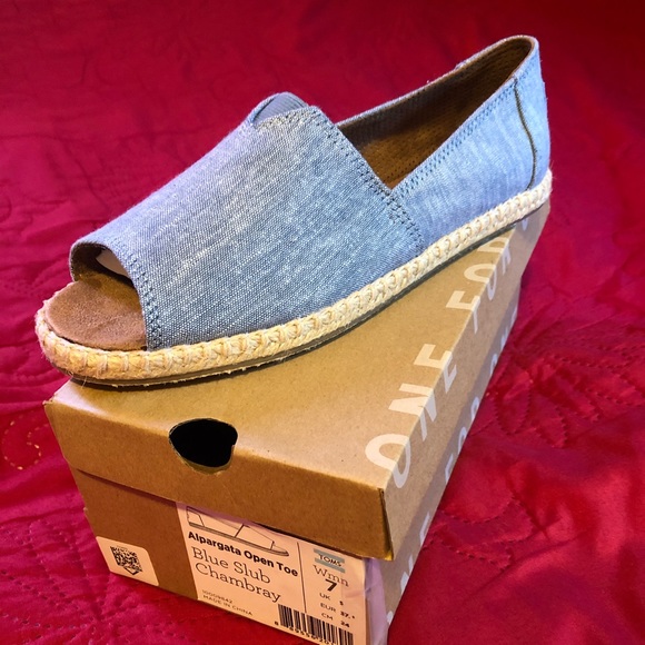 Mens Alpargata Rope Black Recycled Cotton Slubby Woven  Toms Espradille